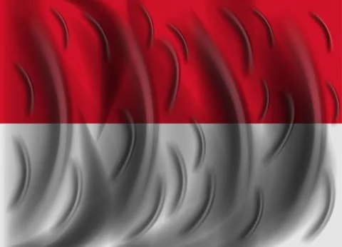 Indonesia wind flag 스톡 일러스트
