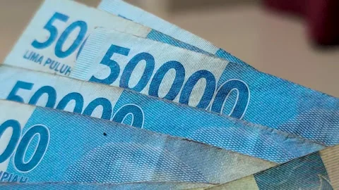 Indonesian banknotes Stock Footage 329497908
