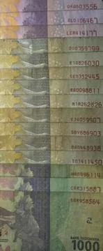 Indonesian banknotes Foto stock