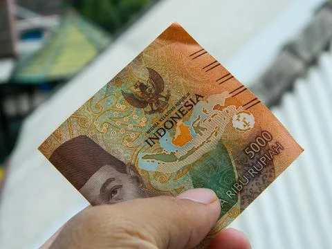 Indonesian banknotes of various values Stock Photos