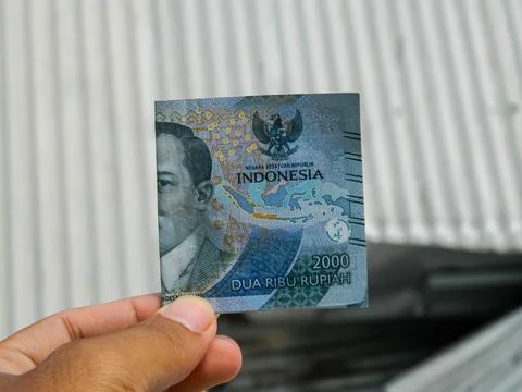 Indonesian banknotes of various values Stock Photos