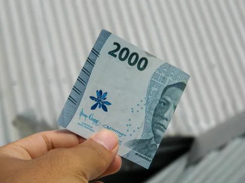 Indonesian banknotes of various values Stock Photos