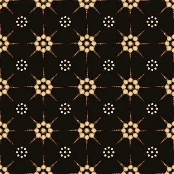 Indonesian batik abstract ethnic pattern Stock Illustration