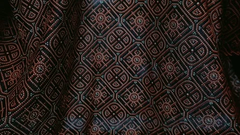 Indonesian batik Video stock 285493890