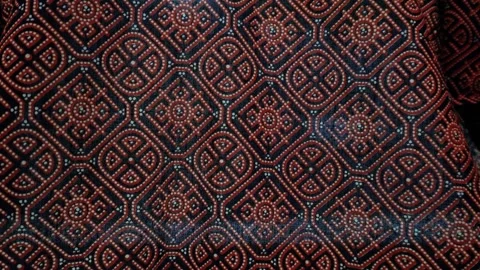 Indonesian batik Video stock 285575627