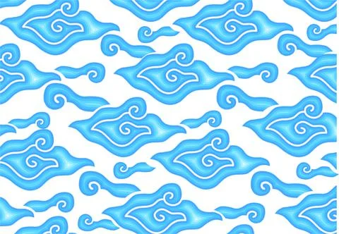 Indonesian batik motifs, Pattern Stock-Illustration