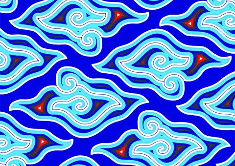 Indonesian batik motifs, Pattern Ilustración de archivo