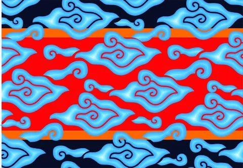 Indonesian batik motifs, Pattern Ilustración de archivo