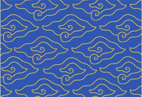 Indonesian batik motifs, Pattern Stock-Illustration