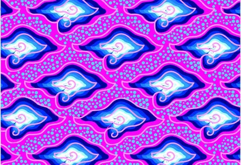 Indonesian batik motifs, Pattern Stock-Illustration