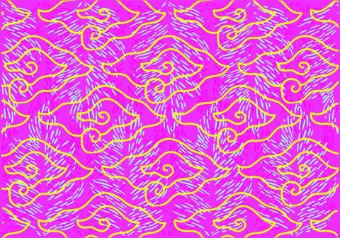 Indonesian batik motifs, Pattern Ilustración de archivo