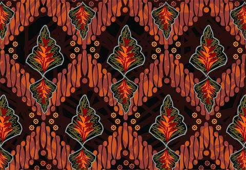 Indonesian batik motifs, Pattern Ilustración de archivo