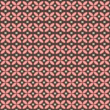 Indonesian batik seamless pattern with various motif javanese traditional cul Stock-Illustration