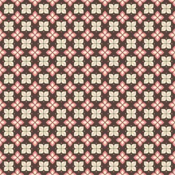 Indonesian batik seamless pattern with various motif javanese traditional cul Stock Illustration