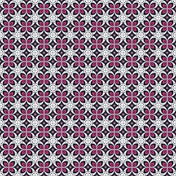 Indonesian batik seamless pattern with various motif javanese traditional cul Ilustración de archivo