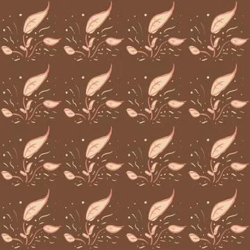 Indonesian batik seamless pattern for Wallpaper, whole Cloth, Original From I Stock-Illustration