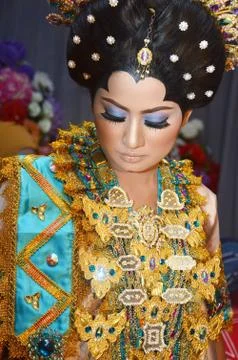Indonesian bride Stock Photos