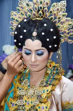Indonesian bride 스톡 사진