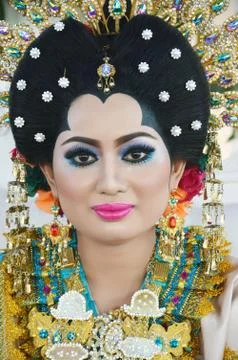 Indonesian bride Fotos Stock