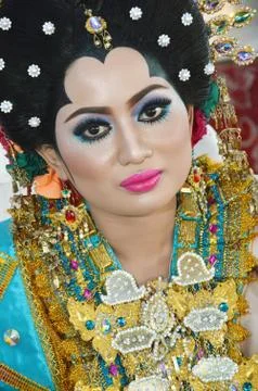 Indonesian bride Fotos Stock