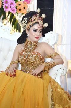 Indonesian bride Stock Photos