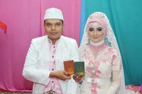 Indonesian bride Stock Photos