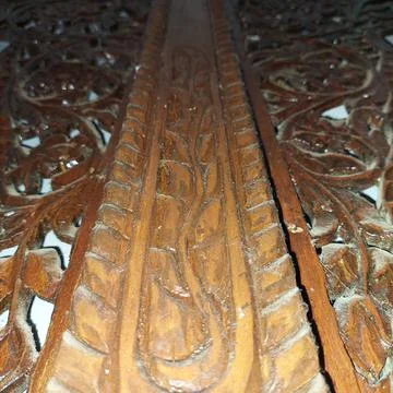 Indonesian Central Java ethnic wood carving Stock-Fotos