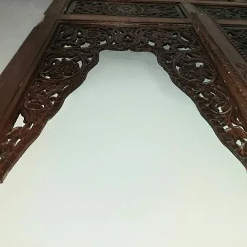 Indonesian Central Java ethnic wood carving Stock-Fotos