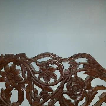 Indonesian Central Java ethnic wood carving Stock Photos