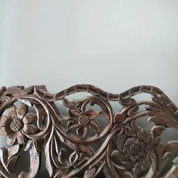 Indonesian Central Java ethnic wood carving Stock-Fotos