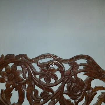 Indonesian Central Java ethnic wood carving Stock Photos