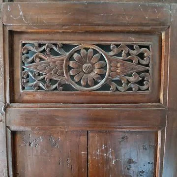 Indonesian Central Java ethnic wood carving Stock-Fotos