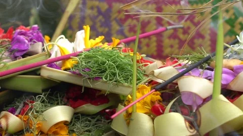 Indonesian ceremony, Bali Stock Footage