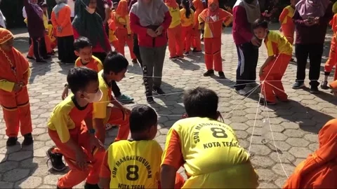 Indonesian children's competition 库存影片 220164223
