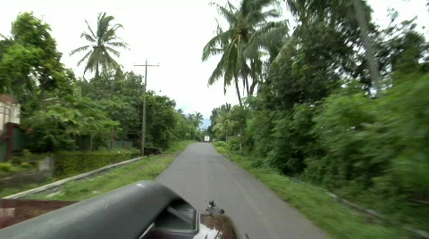 Indonesian county drive Stock Footage 105754