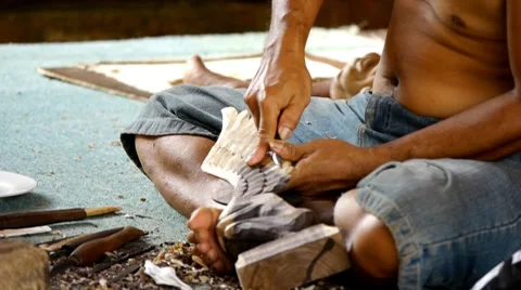 Indonesian crafts 11 Stock-Footage 7729310