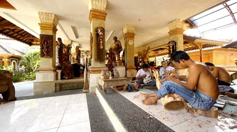 Indonesian crafts 12 Stock Footage 7729321