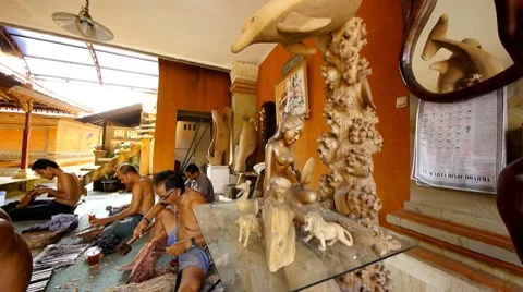 Indonesian crafts 14 Stock Footage 7729329