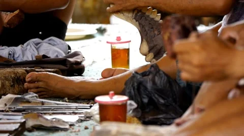 Indonesian crafts 6 Stock Footage 7729261