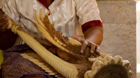 Indonesian crafts 9 Stock Footage 7729284
