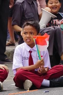 Indonesian elementary school students Foto stock