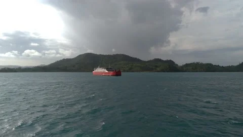 Indonesian ferry Stock Footage 229824362