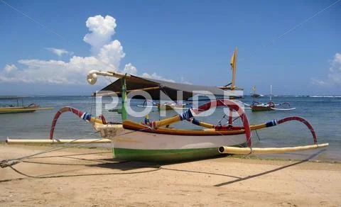 Indonesian fishing boats Stock Photos