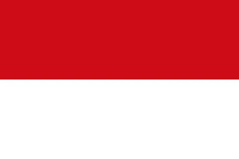 Indonesian flag, flat layout, vector illustration Stock-Illustration