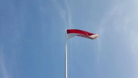 Indonesian Flag Video stock 164086216
