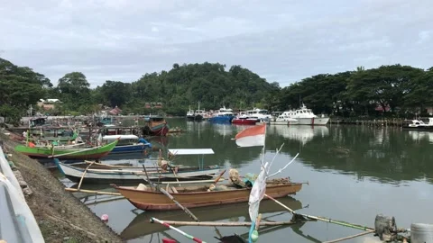Indonesian flag Stock Footage 220835022