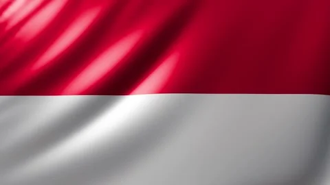 Indonesian flag Video stock 327123666