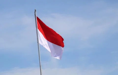 Indonesian flag Stock Photos