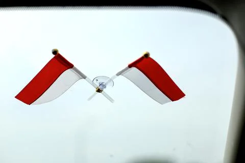 Indonesian flag Foto stock