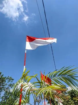 INDONESIAN FLAG Foto stock